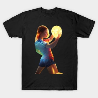 Soccer Neon Girl T-Shirt